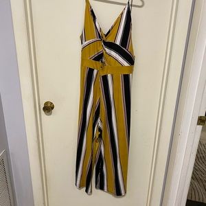 Plus Size Striped Jumpsuit